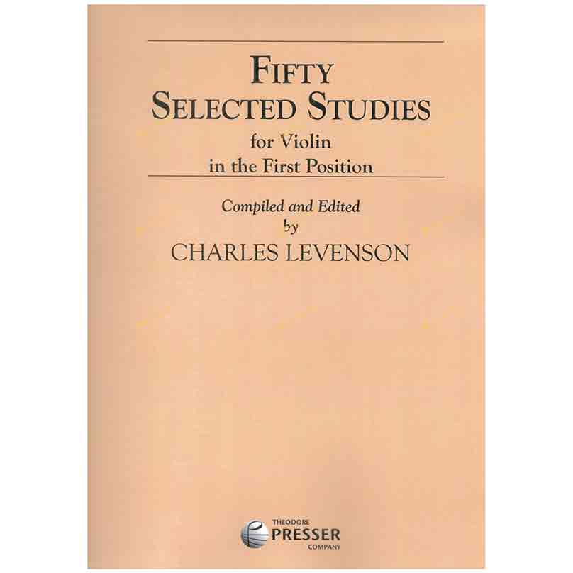 Levenson-Fifty Selected Studies for the Violin 雷文森-給小提琴的50首練習曲